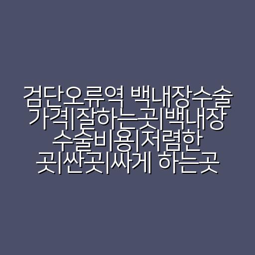 검단오류역 백내장수술 가격|잘하는곳|백내장 수술비용|저렴한 곳|싼곳|싸게 하는곳