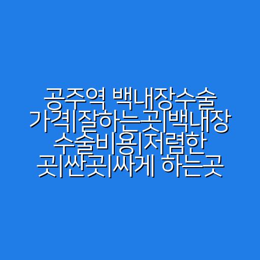 공주역 백내장수술 가격|잘하는곳|백내장 수술비용|저렴한 곳|싼곳|싸게 하는곳