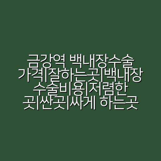 금강역 백내장수술 가격|잘하는곳|백내장 수술비용|저렴한 곳|싼곳|싸게 하는곳