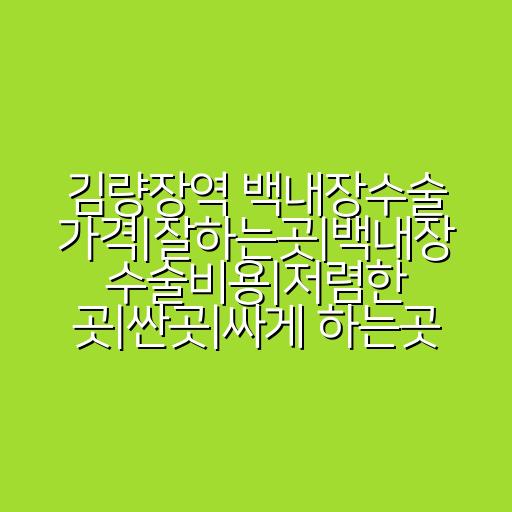 김량장역 백내장수술 가격|잘하는곳|백내장 수술비용|저렴한 곳|싼곳|싸게 하는곳