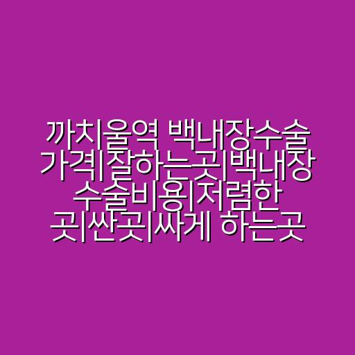 까치울역 백내장수술 가격|잘하는곳|백내장 수술비용|저렴한 곳|싼곳|싸게 하는곳