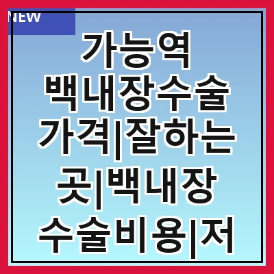 가능역 백내장수술 가격|잘하는곳|백내장 수술비용|저렴한 곳|싼곳|싸게 하는곳