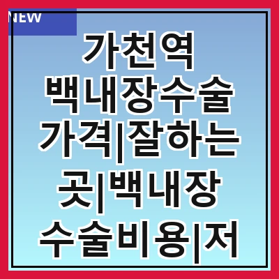 가천역 백내장수술 가격|잘하는곳|백내장 수술비용|저렴한 곳|싼곳|싸게 하는곳