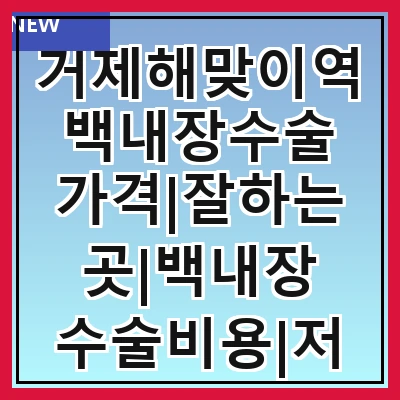 거제해맞이역 백내장수술 가격|잘하는곳|백내장 수술비용|저렴한 곳|싼곳|싸게 하는곳
