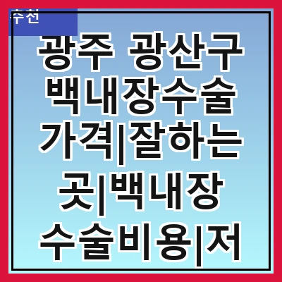 광주 광산구 백내장수술 가격|잘하는곳|백내장 수술비용|저렴한 곳|싼곳|싸게 하는곳