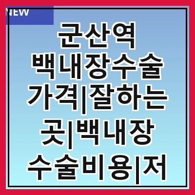 군산역 백내장수술 가격|잘하는곳|백내장 수술비용|저렴한 곳|싼곳|싸게 하는곳