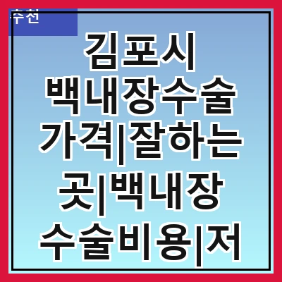 김포시 백내장수술 가격|잘하는곳|백내장 수술비용|저렴한 곳|싼곳|싸게 하는곳