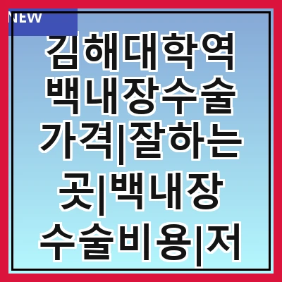 김해대학역 백내장수술 가격|잘하는곳|백내장 수술비용|저렴한 곳|싼곳|싸게 하는곳