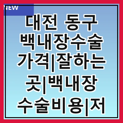 대전 동구 백내장수술 가격|잘하는곳|백내장 수술비용|저렴한 곳|싼곳|싸게 하는곳