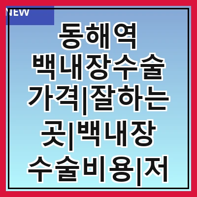 동해역 백내장수술 가격|잘하는곳|백내장 수술비용|저렴한 곳|싼곳|싸게 하는곳