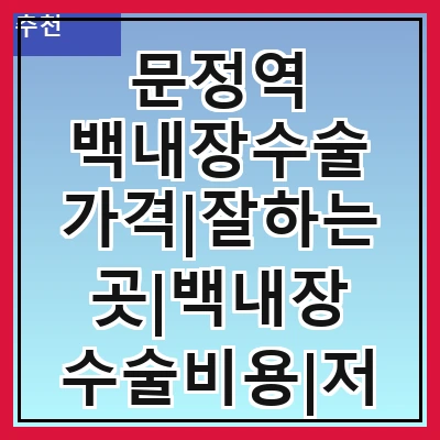 문정역 백내장수술 가격|잘하는곳|백내장 수술비용|저렴한 곳|싼곳|싸게 하는곳