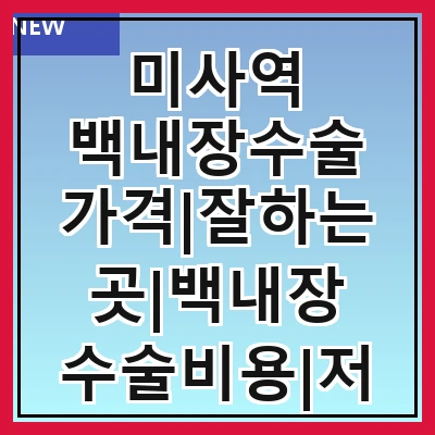 미사역 백내장수술 가격|잘하는곳|백내장 수술비용|저렴한 곳|싼곳|싸게 하는곳