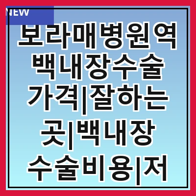 보라매병원역 백내장수술 가격|잘하는곳|백내장 수술비용|저렴한 곳|싼곳|싸게 하는곳