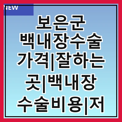 보은군 백내장수술 가격|잘하는곳|백내장 수술비용|저렴한 곳|싼곳|싸게 하는곳