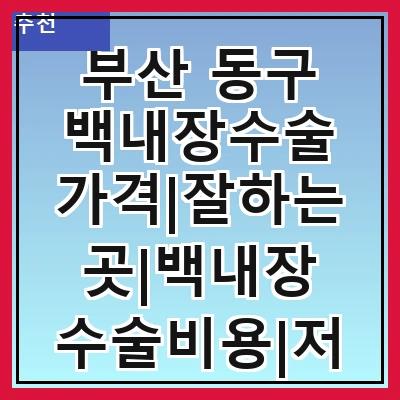 부산 동구 백내장수술 가격|잘하는곳|백내장 수술비용|저렴한 곳|싼곳|싸게 하는곳