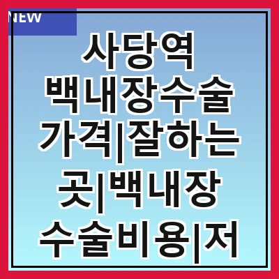 사당역 백내장수술 가격|잘하는곳|백내장 수술비용|저렴한 곳|싼곳|싸게 하는곳