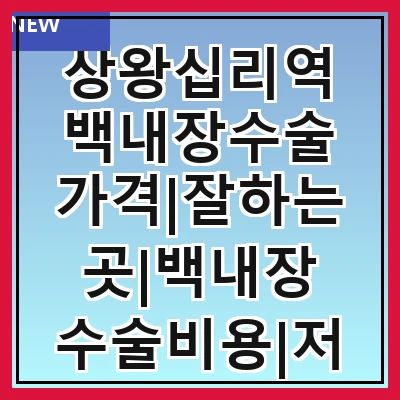 상왕십리역 백내장수술 가격|잘하는곳|백내장 수술비용|저렴한 곳|싼곳|싸게 하는곳