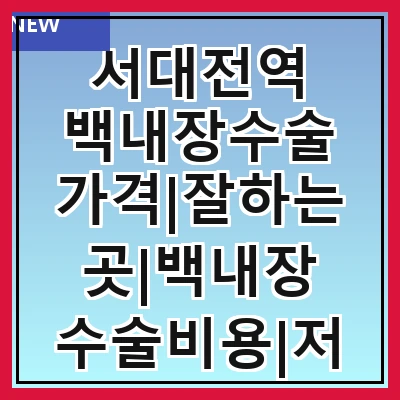 서대전역 백내장수술 가격|잘하는곳|백내장 수술비용|저렴한 곳|싼곳|싸게 하는곳