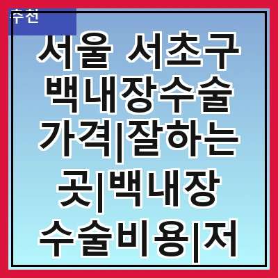 서울 서초구 백내장수술 가격|잘하는곳|백내장 수술비용|저렴한 곳|싼곳|싸게 하는곳