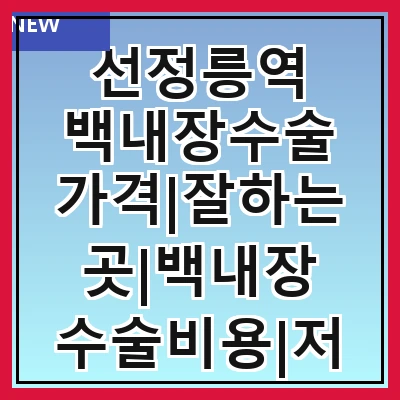 선정릉역 백내장수술 가격|잘하는곳|백내장 수술비용|저렴한 곳|싼곳|싸게 하는곳