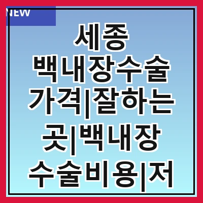 세종 백내장수술 가격|잘하는곳|백내장 수술비용|저렴한 곳|싼곳|싸게 하는곳