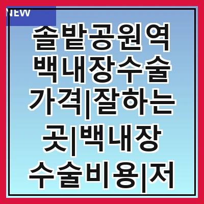 솔밭공원역 백내장수술 가격|잘하는곳|백내장 수술비용|저렴한 곳|싼곳|싸게 하는곳