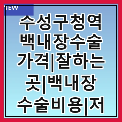 수성구청역 백내장수술 가격|잘하는곳|백내장 수술비용|저렴한 곳|싼곳|싸게 하는곳
