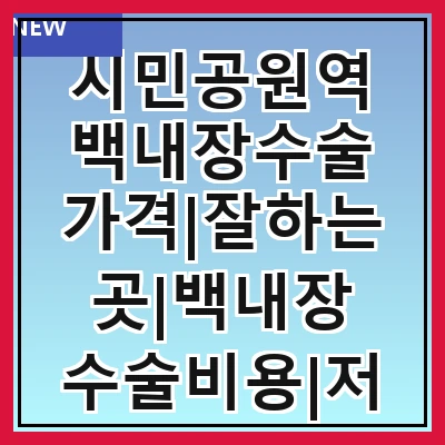 시민공원역 백내장수술 가격|잘하는곳|백내장 수술비용|저렴한 곳|싼곳|싸게 하는곳