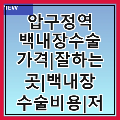 압구정역 백내장수술 가격|잘하는곳|백내장 수술비용|저렴한 곳|싼곳|싸게 하는곳