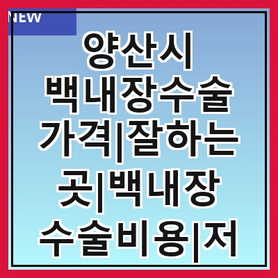 양산시 백내장수술 가격|잘하는곳|백내장 수술비용|저렴한 곳|싼곳|싸게 하는곳