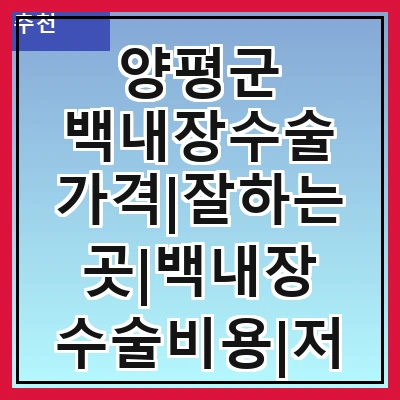 양평군 백내장수술 가격|잘하는곳|백내장 수술비용|저렴한 곳|싼곳|싸게 하는곳