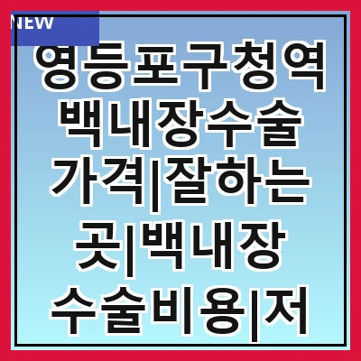 영등포구청역 백내장수술 가격|잘하는곳|백내장 수술비용|저렴한 곳|싼곳|싸게 하는곳
