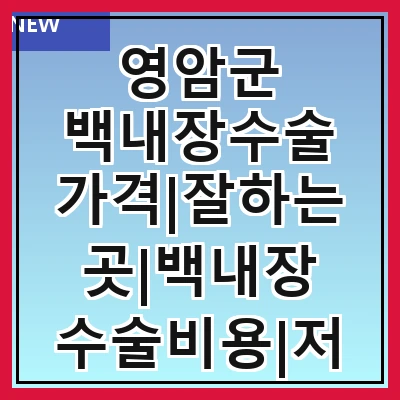 영암군 백내장수술 가격|잘하는곳|백내장 수술비용|저렴한 곳|싼곳|싸게 하는곳