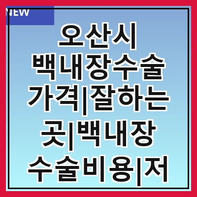 오산시 백내장수술 가격|잘하는곳|백내장 수술비용|저렴한 곳|싼곳|싸게 하는곳