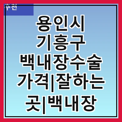 용인시 기흥구 백내장수술 가격|잘하는곳|백내장 수술비용|저렴한 곳|싼곳|싸게 하는곳