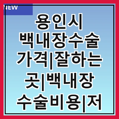 용인시 백내장수술 가격|잘하는곳|백내장 수술비용|저렴한 곳|싼곳|싸게 하는곳