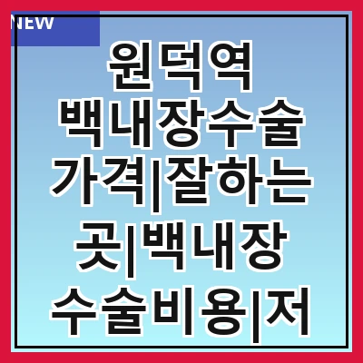 원덕역 백내장수술 가격|잘하는곳|백내장 수술비용|저렴한 곳|싼곳|싸게 하는곳
