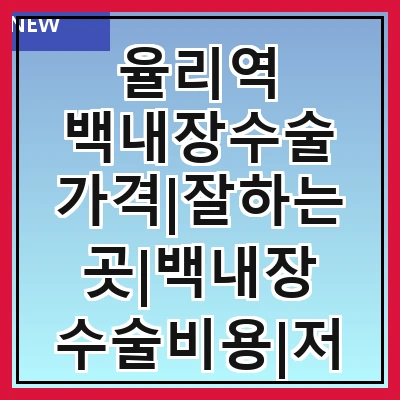 율리역 백내장수술 가격|잘하는곳|백내장 수술비용|저렴한 곳|싼곳|싸게 하는곳