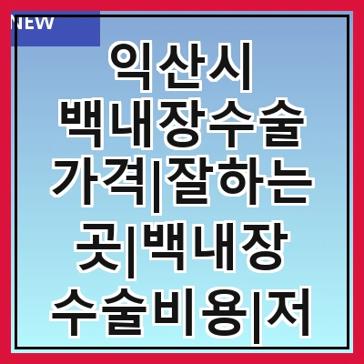 익산시 백내장수술 가격|잘하는곳|백내장 수술비용|저렴한 곳|싼곳|싸게 하는곳