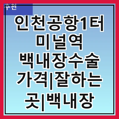 인천공항1터미널역 백내장수술 가격|잘하는곳|백내장 수술비용|저렴한 곳|싼곳|싸게 하는곳