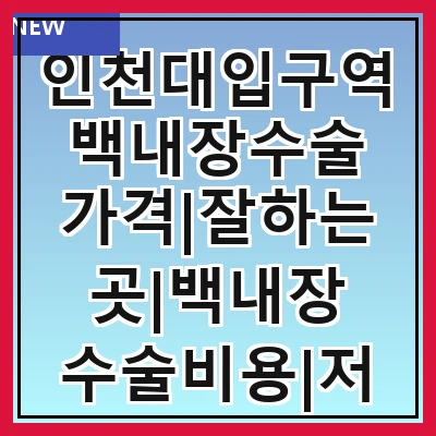 인천대입구역 백내장수술 가격|잘하는곳|백내장 수술비용|저렴한 곳|싼곳|싸게 하는곳