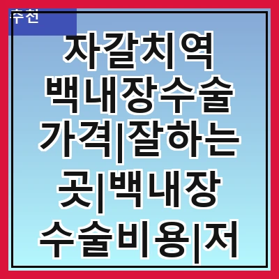 자갈치역 백내장수술 가격|잘하는곳|백내장 수술비용|저렴한 곳|싼곳|싸게 하는곳
