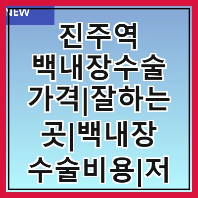 진주역 백내장수술 가격|잘하는곳|백내장 수술비용|저렴한 곳|싼곳|싸게 하는곳