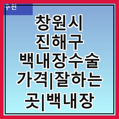 창원시 진해구 백내장수술 가격|잘하는곳|백내장 수술비용|저렴한 곳|싼곳|싸게 하는곳