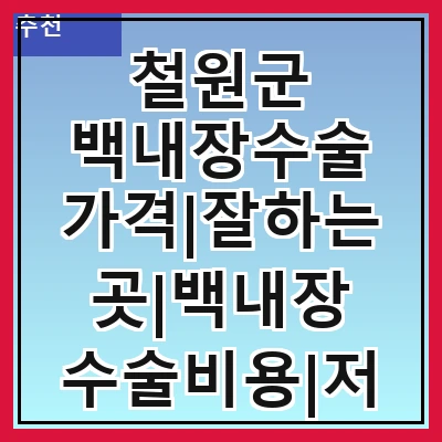 철원군 백내장수술 가격|잘하는곳|백내장 수술비용|저렴한 곳|싼곳|싸게 하는곳