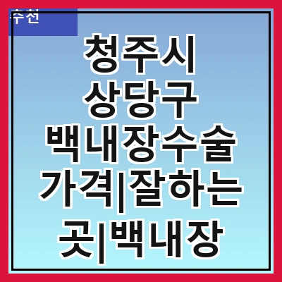 청주시 상당구 백내장수술 가격|잘하는곳|백내장 수술비용|저렴한 곳|싼곳|싸게 하는곳