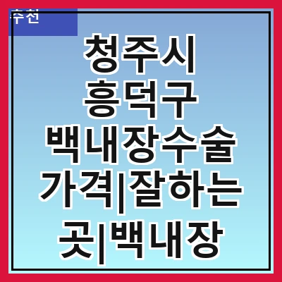 청주시 흥덕구 백내장수술 가격|잘하는곳|백내장 수술비용|저렴한 곳|싼곳|싸게 하는곳