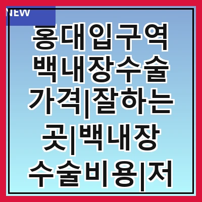 홍대입구역 백내장수술 가격|잘하는곳|백내장 수술비용|저렴한 곳|싼곳|싸게 하는곳